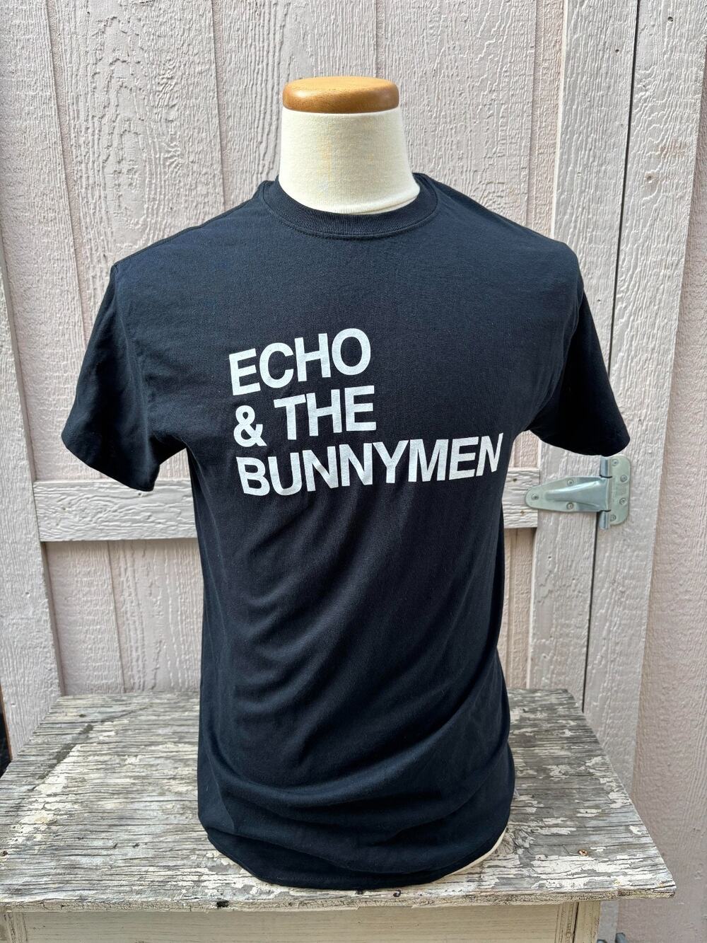 Echo and The Bunnymen Black T-Shirt Medium official post punk Gildan NEW